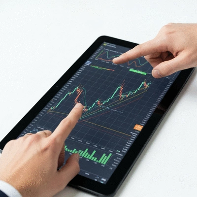 Detailed crypto market chart with analysis tools, clean image