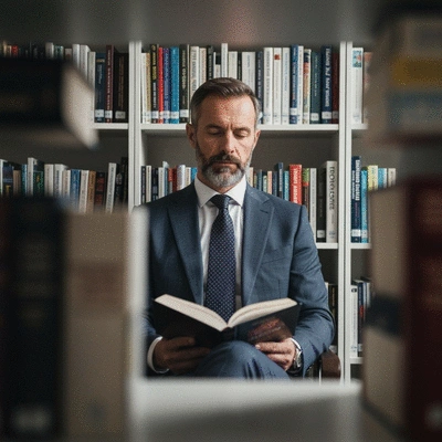 Digital representation of investor psychology, with a calm mind amidst market fluctuations, no text, no words, no typography