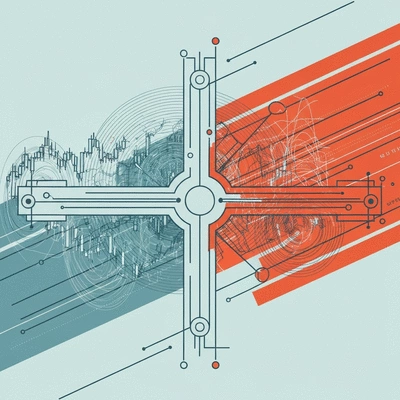 Abstract depiction of cryptocurrency market stability with regulations as a balancing force