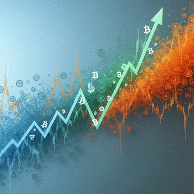Abstract representation of financial recovery