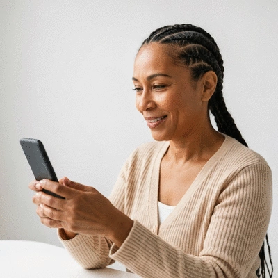 Person engaging with crypto community on social media on a smartphone